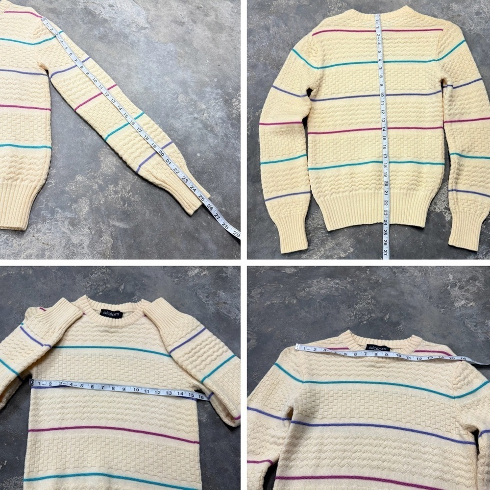 Slalom Fine Wool Textured Stripe Sweater - Picture 6 of 8